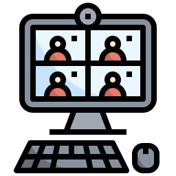 Online meeting icon