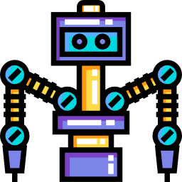 Industrial robot icon