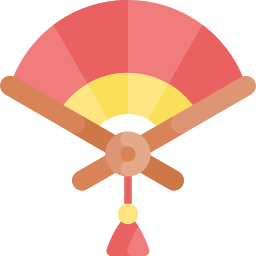 Paper fan icon