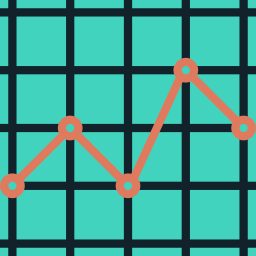 gráfico de linha Ícone