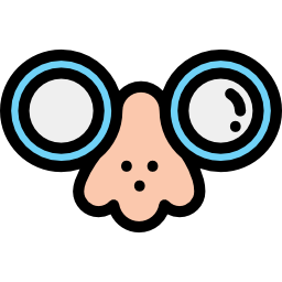 Fun glasses icon