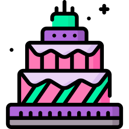 Birthday cake icon