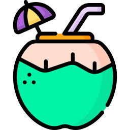 Coconut drink icon