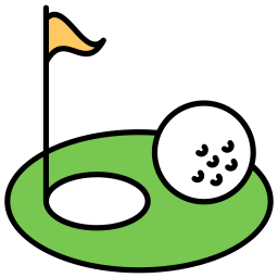 Golf hole icon