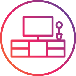 table de télévision Icône