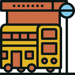 Bus stop icon