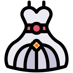 Bride dress icon