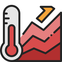 temperatura alta Ícone