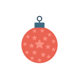 Christmas ball icon