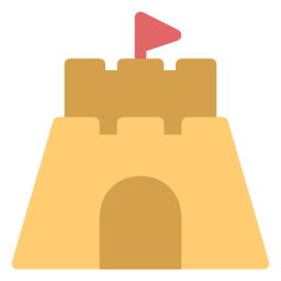 Sand castle icon