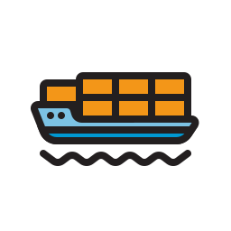 Cargo ship icon