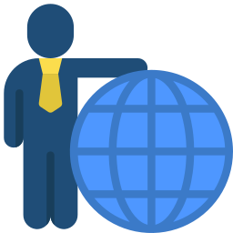 Globe grid icon