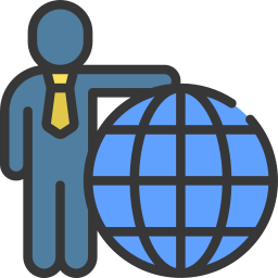 Globe grid icon