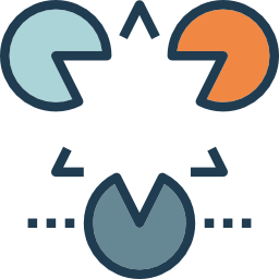 diagramme circulaire Icône