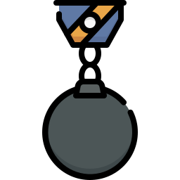 Demolition crane icon