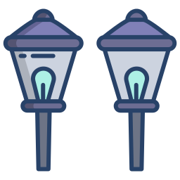 Street lamp icon