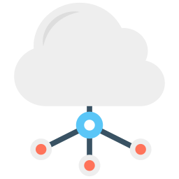 partage en nuage Icône