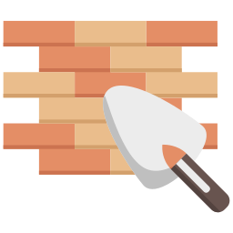 Brick wall icon