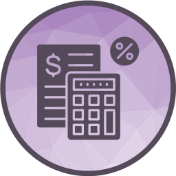 Tax calculate icon