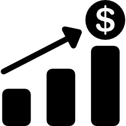 graphique à barres financières Icône