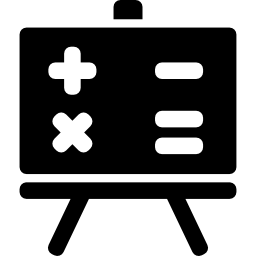 mathe an der tafel icon