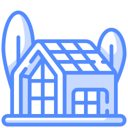 Eco house icon