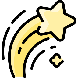 Shooting star icon