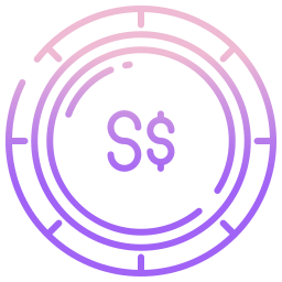 singapore dollar icoon