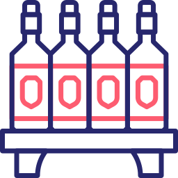 Wine shelf icon