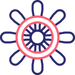 Ship wheel icon