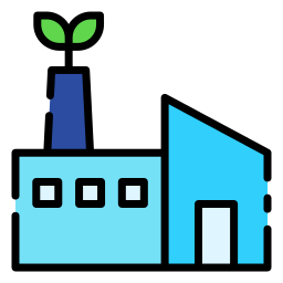 Eco factory icon