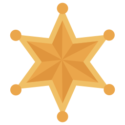 Sheriff badge icon