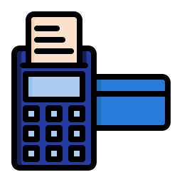 maquina de cartão de crédito Ícone