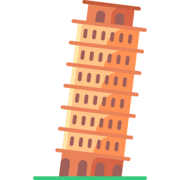 Leaning tower of pisa icon