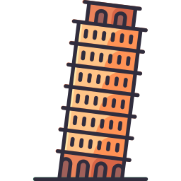 Leaning tower of pisa icon