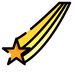 Shooting star icon