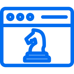 stratégie numérique Icône