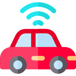 Driverless car icon