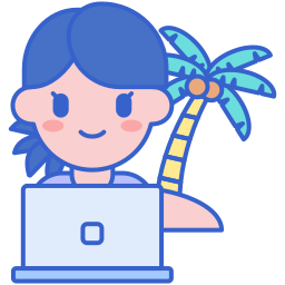 Digital nomad icon