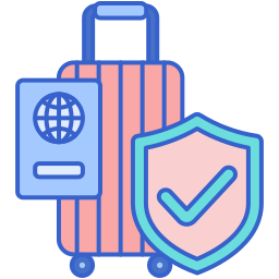 Travel insurance icon