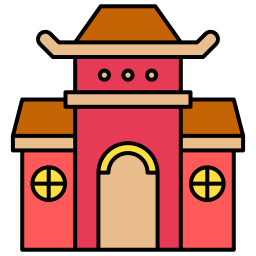 chinesischer tempel icon