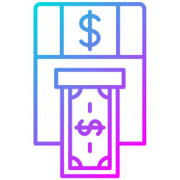 Cash withdrawal icon