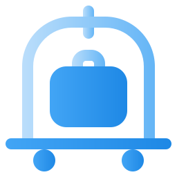 Luggage cart icon