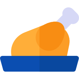 Roast chicken icon