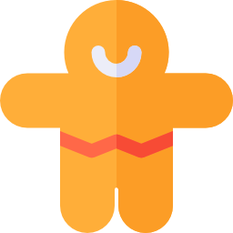 Gingerbread man icon