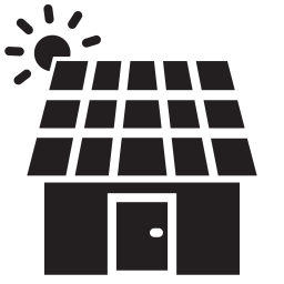 Solar house icon