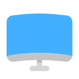 Curved monitor icon