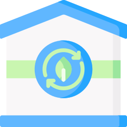 Eco house icon