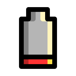 niedriger batteriestatus icon