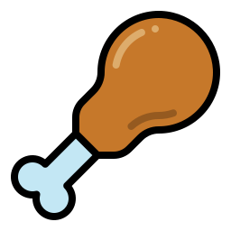 Chicken leg icon